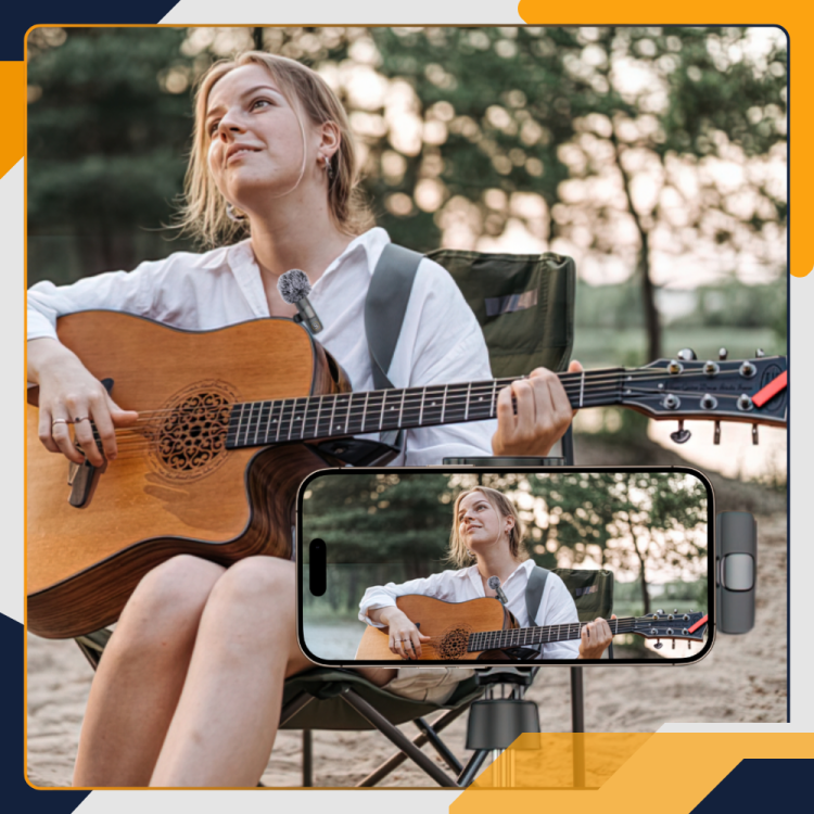 Mikrofony bezprzewodowe do telefonu Slayo Mike S9 do nagrywania wywiadów i relacji w terenie