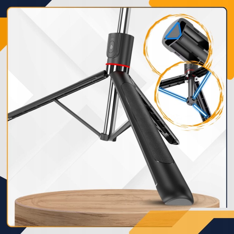 Statyw do telefonu Slayo tripod 3w1 z obrotową głowicą 360° do zdjęć i filmów