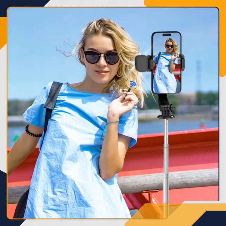 Selfie stick Slayo wysoki statyw do telefonu do nagrywania vlogów i selfie w podróży