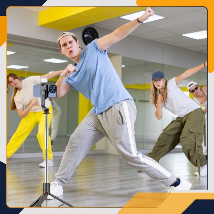 Statyw do telefonu Slayo tripod do nagrywania treningów tanecznych i fitness