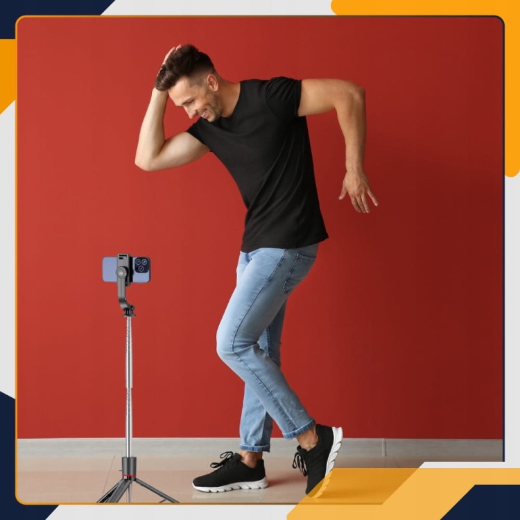 Wysoki statyw do telefonu Slayo SelfiePro 15 do nagrywania tańca i treningów