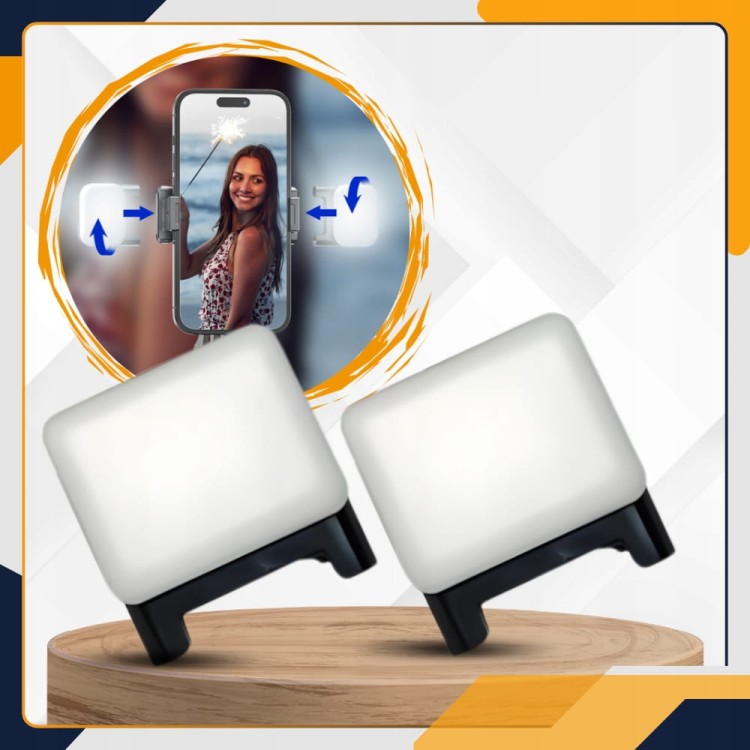 Selfie stick z lampami LED Slayo do nagrywania Reels i Shorts – statyw do telefonu iPhone