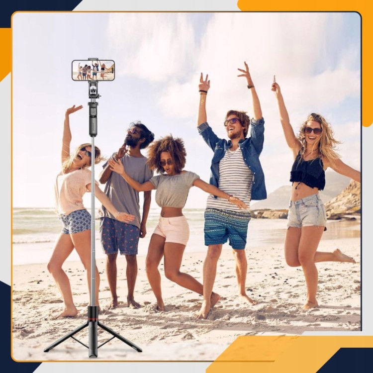 Kijek selfie tripod z lampami LED Slayo – profesjonalne oświetlenie do vlogów, makijażu i wideorozmów