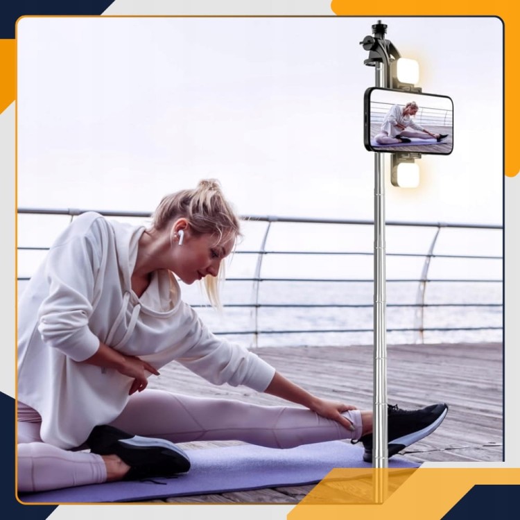 Składany kijek selfie tripod Slayo – kompaktowy statyw do telefonu idealny w podróży i na wycieczki