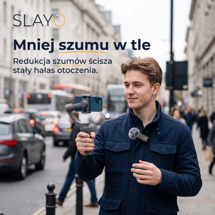 Nagrywanie na ruchliwej ulicy z mikrofonem Slayo Mike S13