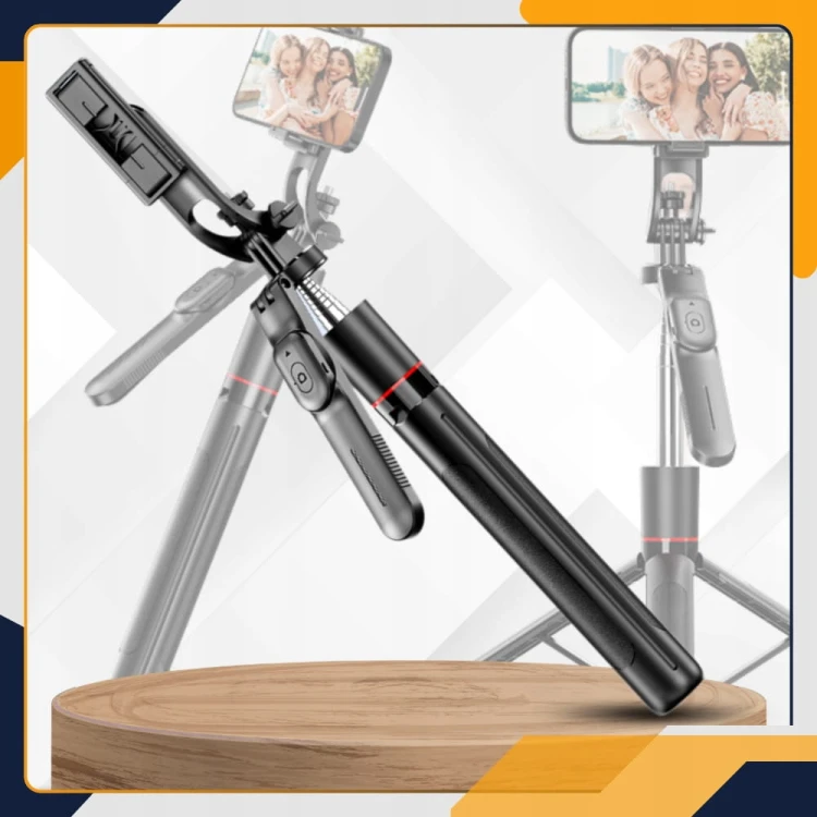 Profesjonalny kijek selfie statyw tripod Slayo do vlogów, TikTok, YouTube i wideokonferencji