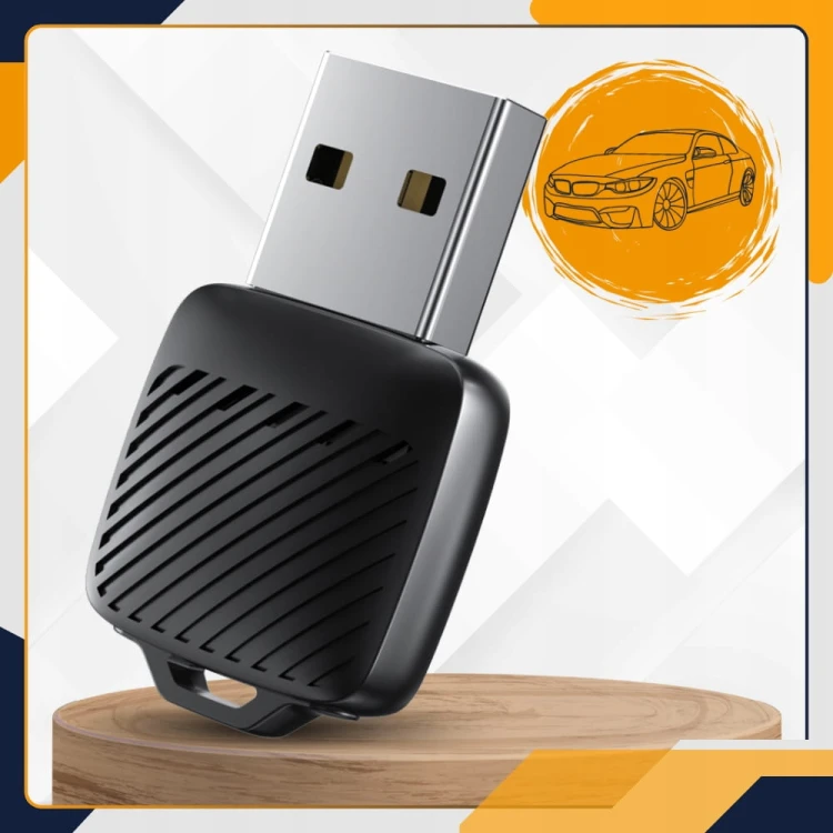 Adapter CarPlay Android Auto 2w1 Slayo – mini dongle WiFi Bluetooth do samochodu z fabrycznym CarPlay lub Android Auto
