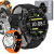 Smartwatch Slayo HD300 Pro z czarnym paskiem silikonowym