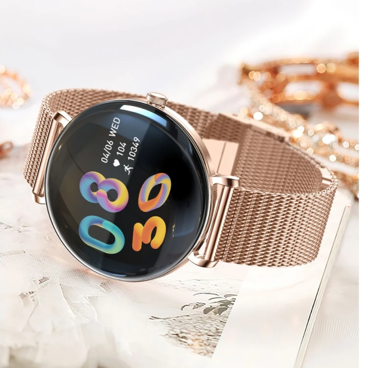 Smartwatch Slayo Grace SM43, elegancka stylizacja z biżuterią