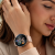 Smartwatch Slayo Grace SM43, pudroworóżowy pasek na nadgarstku