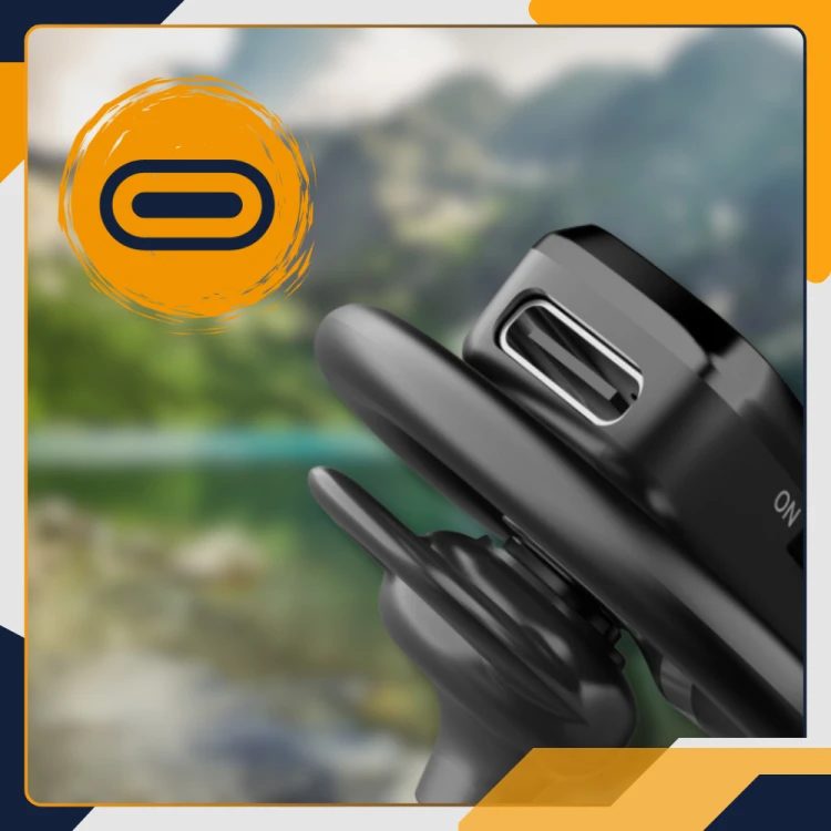 Słuchawka Slayo EarWave 700 Ultra z widocznym portem USB-C