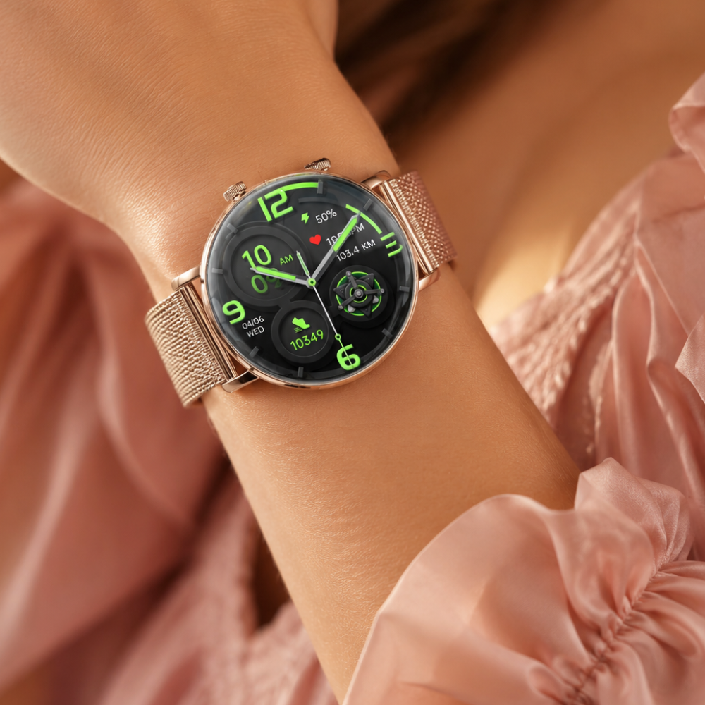 Smartwatch Slayo Grace SM43, tryby sportowe na ekranie